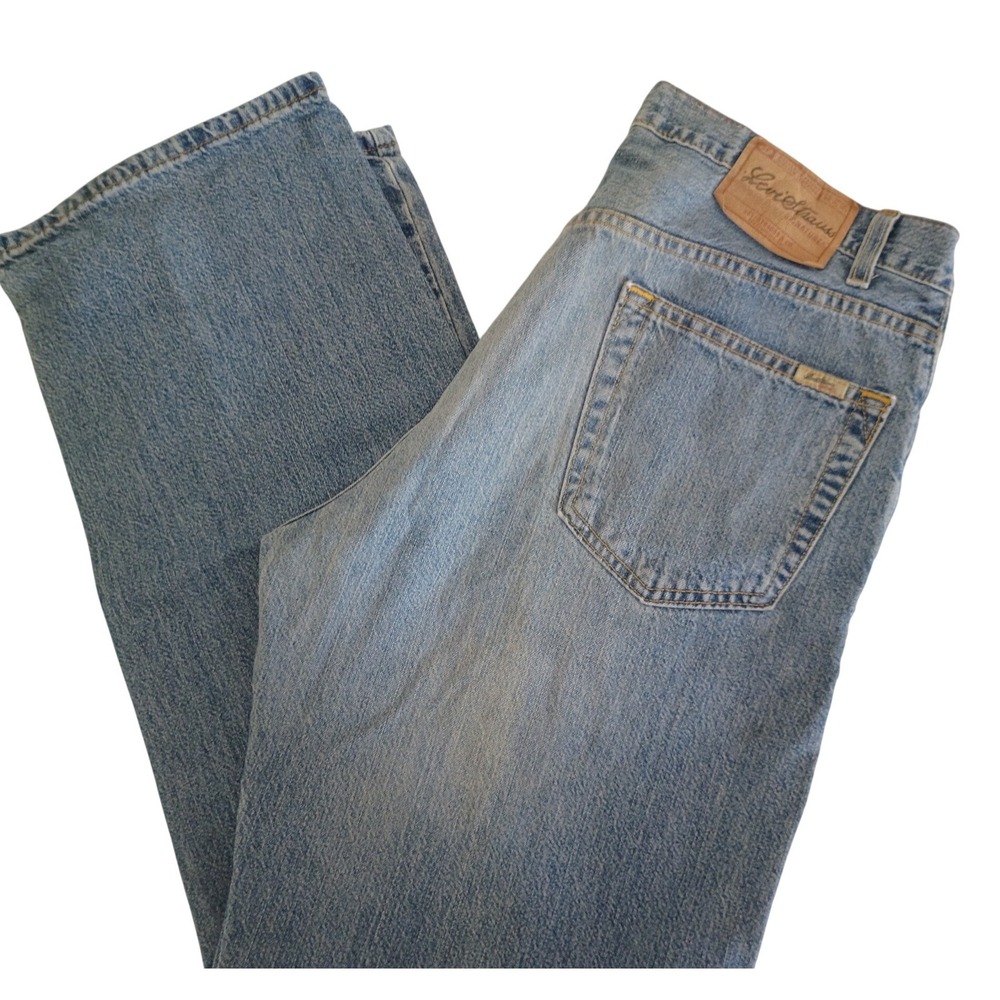 Levi Strauss Signature Straight‎ Fit Mens Jeans Light Wash W38 L30